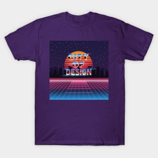 A City at Night Vector Image T-Shirt